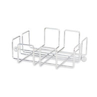 Porta guardanapos em metal cromado