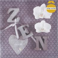 Quadro decorativo ZEN flores 28x28cm