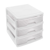 M&oacute;dulo com 3 gavetas a4  branco