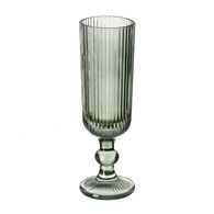 Copo de champanhe riscas verde 16cl