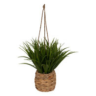 Vaso suspenso com planta artificial HERBE MODA 27cm,  Vaso suspenso com planta artificial HERBE MODA 27cm