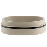 Saboneteira poliresina taupe e preto