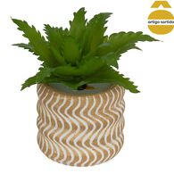 Vasinho com planta suculenta artificial 7cm