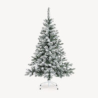 &Aacute;rvore de natal FLOQUE verde com efeito neve 210cm