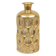 Jarra com textura BELLI dourado 41cm,  Jarra com textura BELLI dourado 41cm