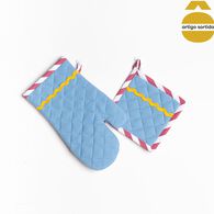 Conjunto de pega e luva de cozinha MALAKITE