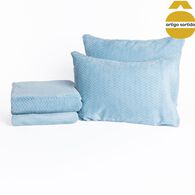 Jogo cama de casal t&eacute;rmico liso 240x270cm