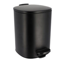 Balde wc com pedal e soft close preto 5l
