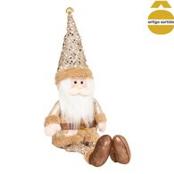 Figura de natal com gorro de lantejolas 32cm