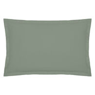 Capa de almofada verde em algodão percal 50x70cm,  Capa de almofada verde em algodão percal 50x70cm