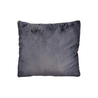Almofada Cinza Escuro Com Pelo 60x60cm
