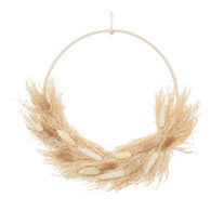 Coroa decorativa com flores secas CARAVANE
