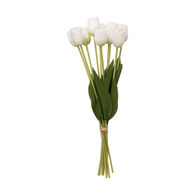 Bouquet com 10 tulipas brancas 48cm