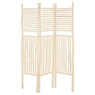 Biombo SEA VIEW bege em madeira de &aacute;lamo