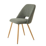 Cadeira FRESNO em tecido verde