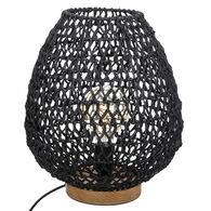 Candeeiro de mesa ETEL preto 35,5cm