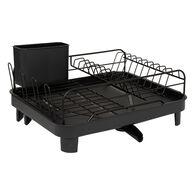 Escorredor lou&ccedil;a extens&iacute;vel BLACK EDIT preto em metal