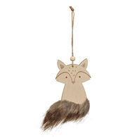 Pendurante raposa com pelo 12cm,  Pendurante raposa com pelo 12cm
