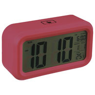 Relógio despertador digital bordeaux 10,6x4,9x13,9cm,  Relógio despertador digital bordeaux 10,6x4,9x13,9cm