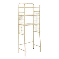 Estante bege para m&aacute;quina de lavar