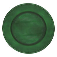 Prato marcador decorativo verde 33cm