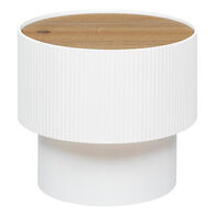 Mesa de apoio ENOLA branco e bege