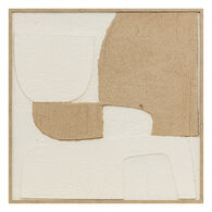 Quadro decorativo com relevo abstrato AMARI bege 70x70cm,  Quadro decorativo com relevo abstrato AMARI bege 70x70cm