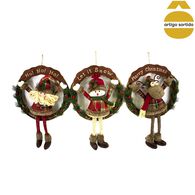 Coroa natalícia com boneco 34cm