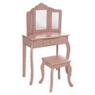 Toucador SISSI com tamborete rosa velho,  Toucador SISSI com tamborete rosa velho