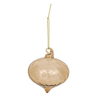 Bola de natal gota em bronze 8cm,  Bola de natal gota em bronze 8cm
