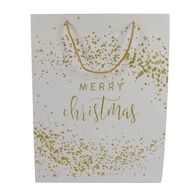 Saco De Oferta Branco E Dourado 50cm,  Saco De Oferta Branco E Dourado 50cm