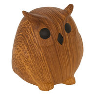 Figura decorativa mocho castanho claro 12cm,  Figura decorativa mocho castanho claro 12cm