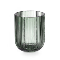 Copo de &aacute;gua riscas verde 27cl