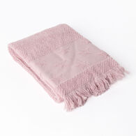 Toalha de m&atilde;os rosa com estrelas 50x90cm