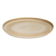 Prato de sobremesa CHLOE bege em cer&acirc;mica 20cm