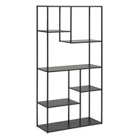 Estante GOTA preta em metal 180cm,  Estante GOTA preta em metal 180cm