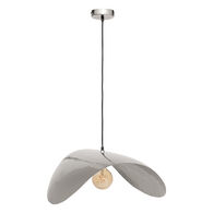 Candeeiro de teto ARLO prateado em metal 128cm,  Candeeiro de teto ARLO prateado em metal 128cm