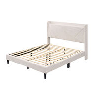Cama CAELI bege 160x200cm