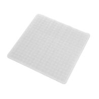 Tapete WC Antiderrapante Branco 53x53cm,  Tapete WC Antiderrapante Branco 53x53cm