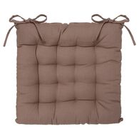 Coxim taupe em algod&atilde;o 38x38cm