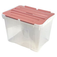 Caixa de arruma&ccedil;&atilde;o rosa 42l