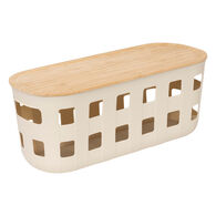 Cesto multiusos com tampa HARMONY bege 5,65l