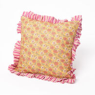 Almofada YUCATAN com rosas 45x45cm