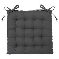 Coxim cinza escuro em algodão 38x38cm,  Coxim cinza escuro em algodão 38x38cm