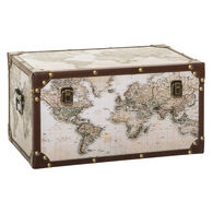 Baú decoração mundo ANZO 25x49cm
