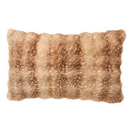 Almofada com pelo 3d ZEPHY castanha 50x80cm