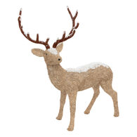 Figura rena bege com neve 108cm