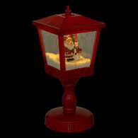 Lanterna com neve e pai natal led