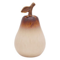 Figura decorativa p&ecirc;ra bege 21cm