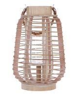Lanterna decorativa em rattan em forma de colmeia